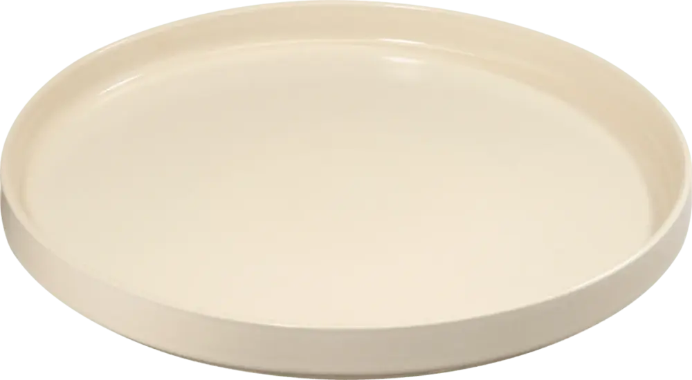 Table plates of stoneware, beige (26x3 cm), 1 st