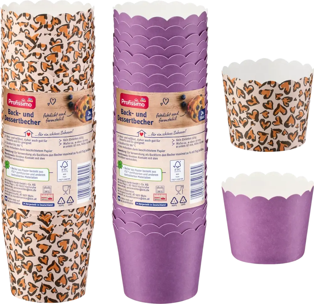 Baking and dessert cups, 24 St