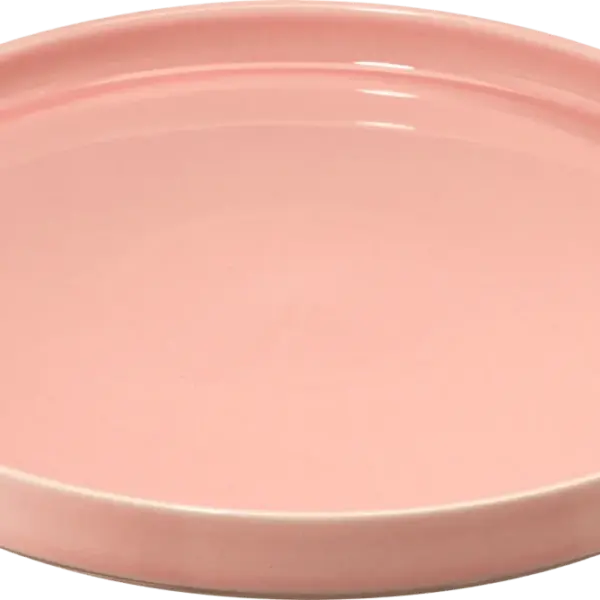 Table plates of stoneware, pink (26x3 cm), 1 st
