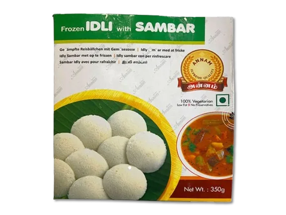 Frozen Idli with Sambhai