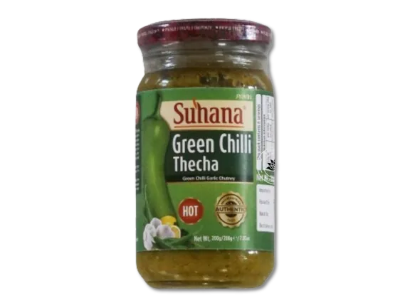 Green Chilli Thecha (Hot)