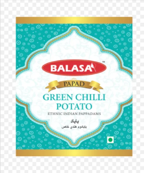 Green Chilli Potato Papad