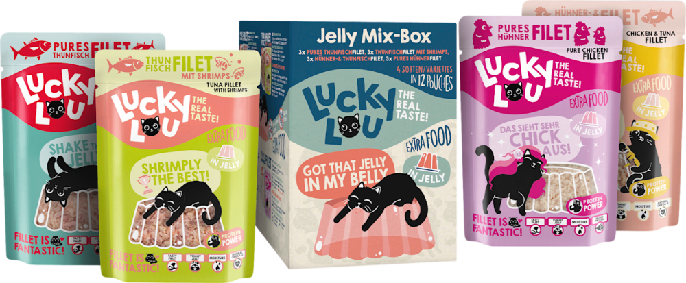 Wet Food Cat Tuna & Chicken Jelly Mix Box, Multipack (12x70 g), 840 g