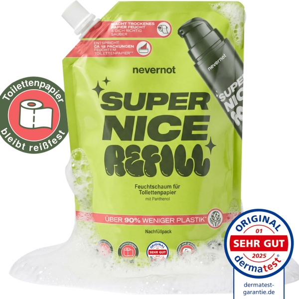 Moist foam for toilet paper refill pack 240 ml