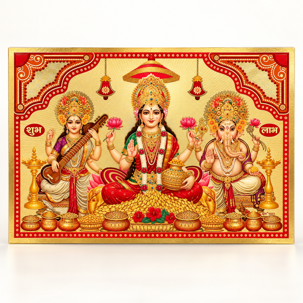 Laxmi ji, Ganesh Ji, Saraswati Ji poster