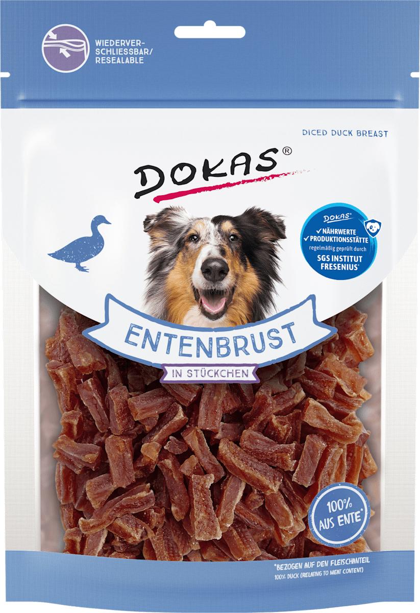 Kausnack dog, duck breast pieces, 200 g