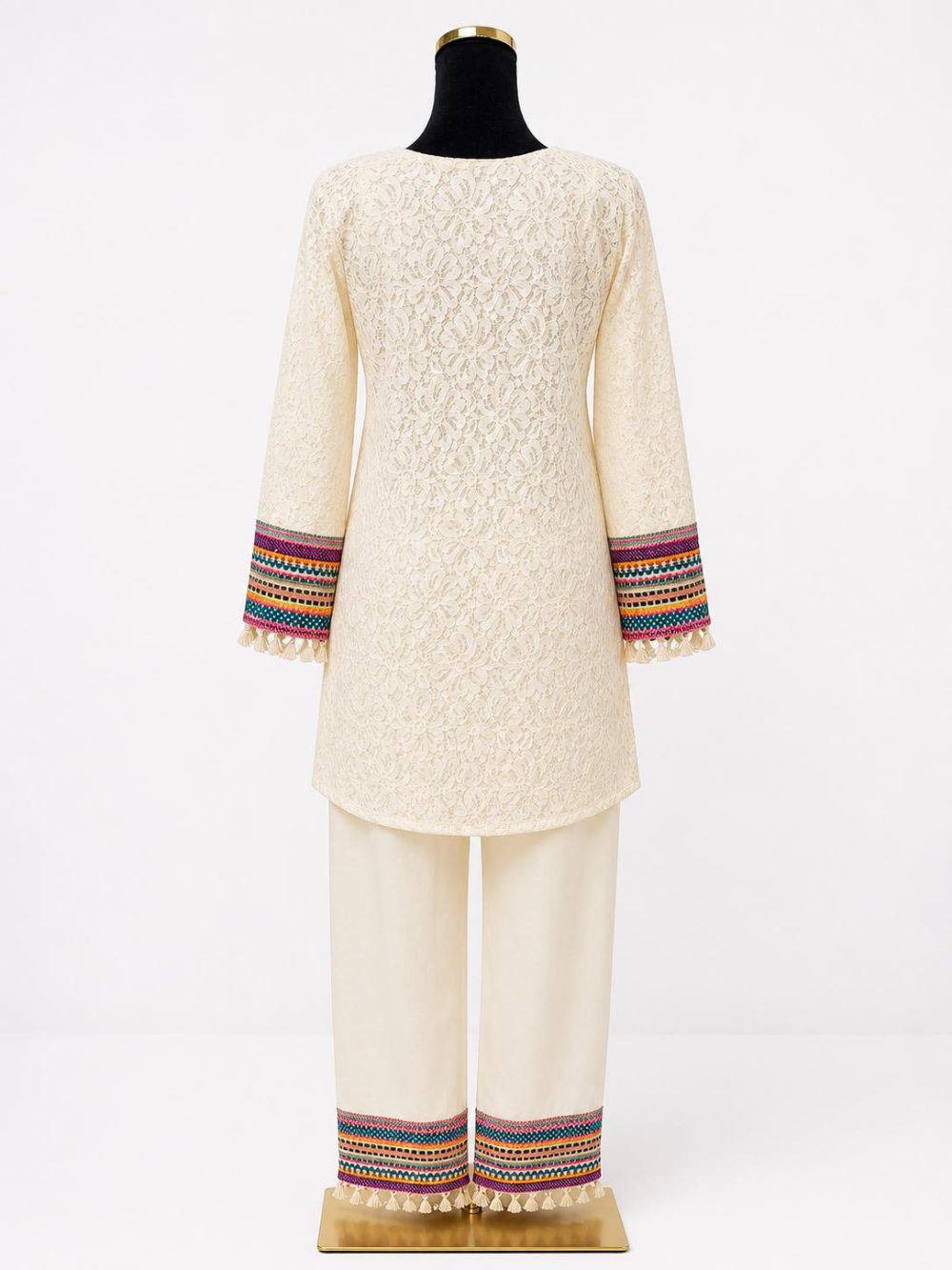 Ivory Embroidered Co-ord Set