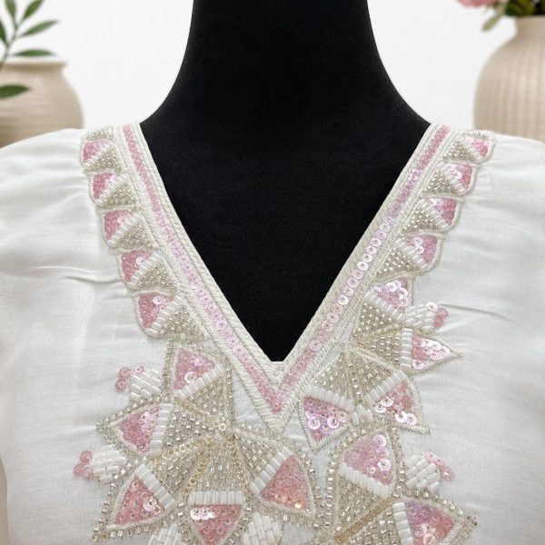 White Embroidered Co-ord Set
