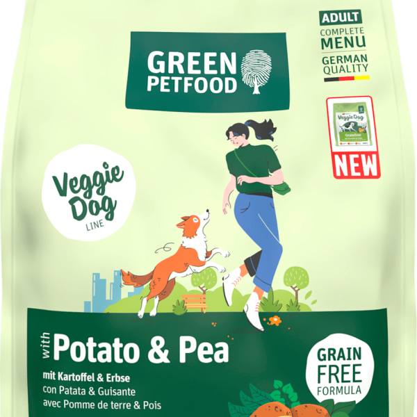 Dry food dog with potato & pea, veggie, 0.9 kg