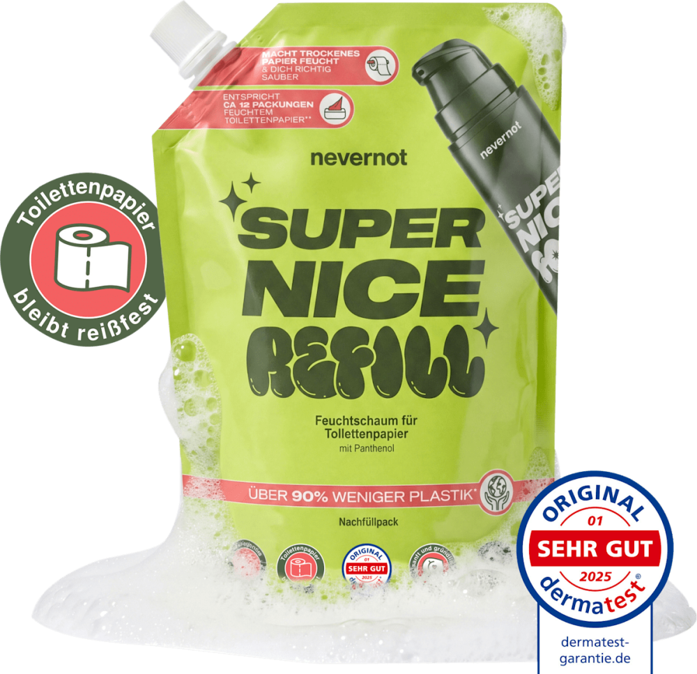 Moist foam for toilet paper refill pack 240 ml