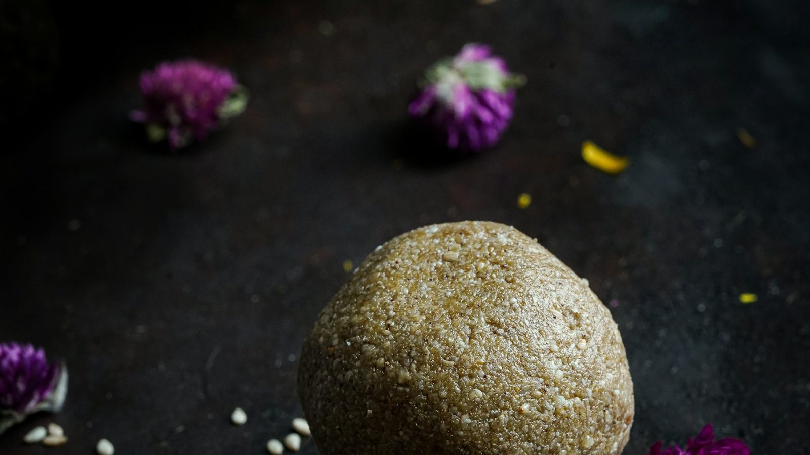Homemade ladoo on a plate