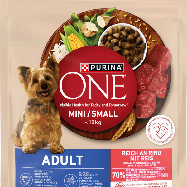 Dry Food Dog with Beef & Rice, Mini, Adult, 800 g